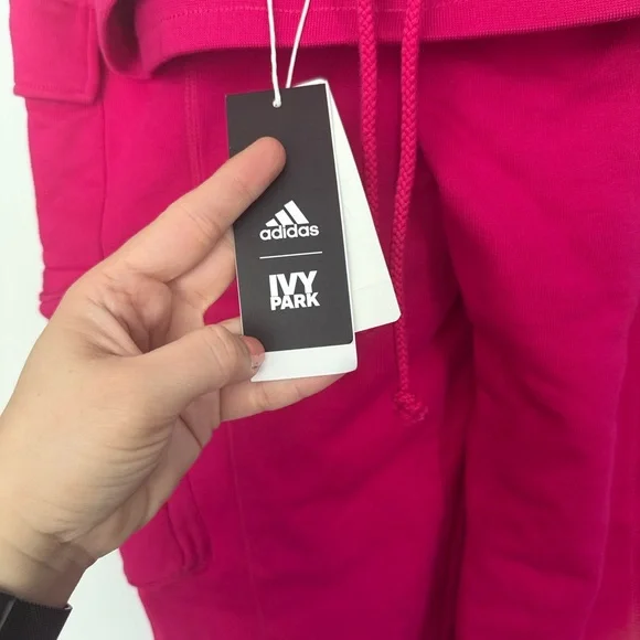 New with Tag Adidas Hot Pink Ivy Park Joggers with Pockets NWT - Picture 4 of 5